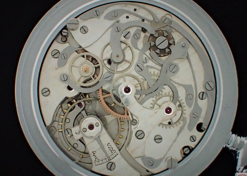 AS-89B ホイヤー HEUER クロノグラフ懐中時計 バルジューCal.5