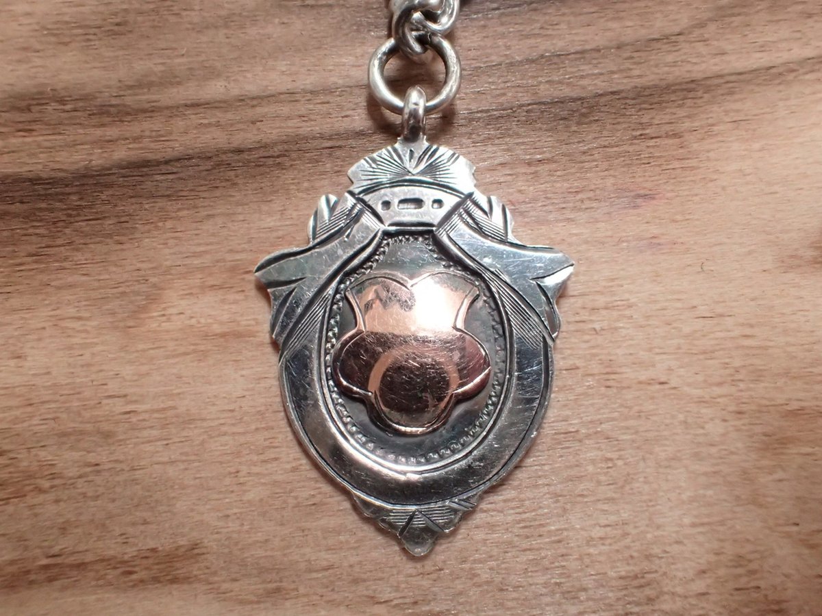 AZ-15 スターリングシルバー製懐中時計用アンティークチェーン 提げ鎖