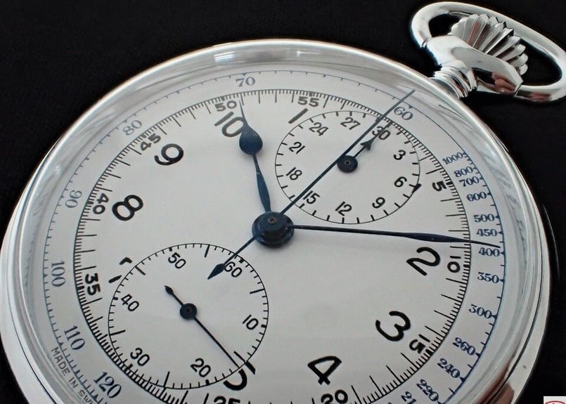 AS-89B ホイヤー HEUER クロノグラフ懐中時計 バルジューCal.5