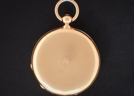 AT-70B　 H.モーザー　H.Moser ＆ Cie. 鍵巻鍵合せ懐中時計　K18YGハンターケース