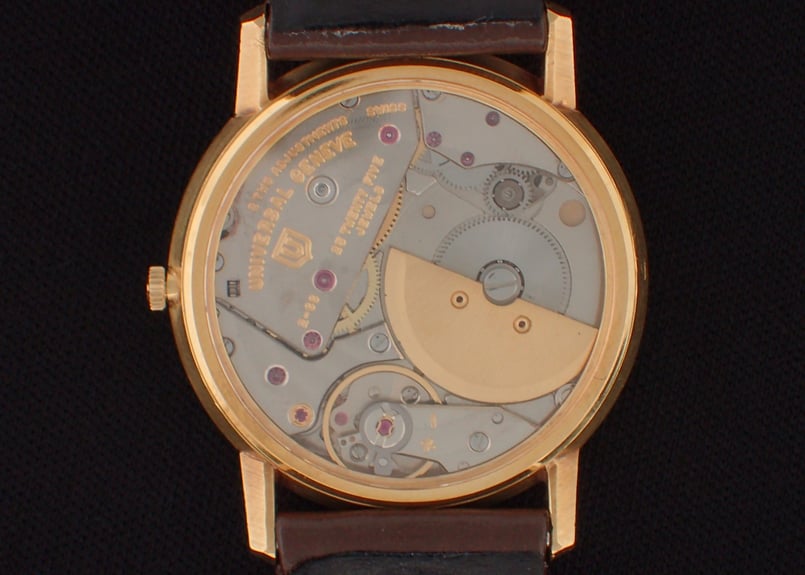 ユニバーサルジュネーブ　universal geneve 16kt gold ユニバーサルジュネーブ UNIVERSAL GENEVE｜ラウンド｜手巻き