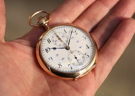 AT-14B　ゼニス　クロノグラフ　ZENITH　chronograph　懐中時計　K14RGケース