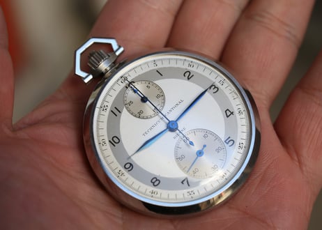 BA-53B   ビエンヌ　スクールウォッチ　TECHNICUM CANTONAL, ECOLE D’HORLOGERIE　UHRMACHERSCHULE, BIENNE　クロノグラフ　懐中時計