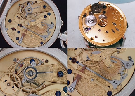 AS-73D　English Watch Company Limited Chrono-micrometer　クロノグラフ懐中時計　 希少