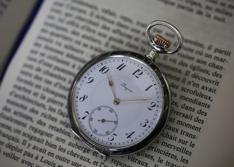 AX-24A  ロンジン　LONGINES　ニエロケース Cal.19.25　懐中時計