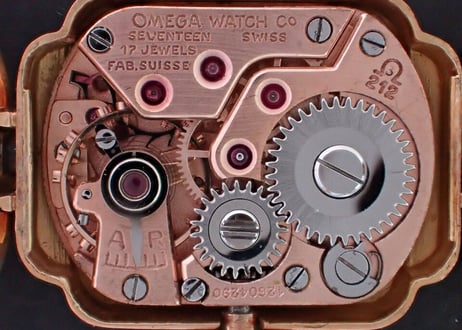 AP-77D　オメガ　K18RGダイヤ　手巻き　レディースウォッチ