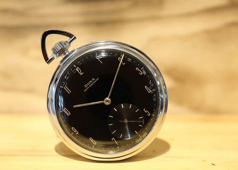 AX-60C ドクサ DOXA 懐中時計 ブラックミラーダイヤル | アンティーク