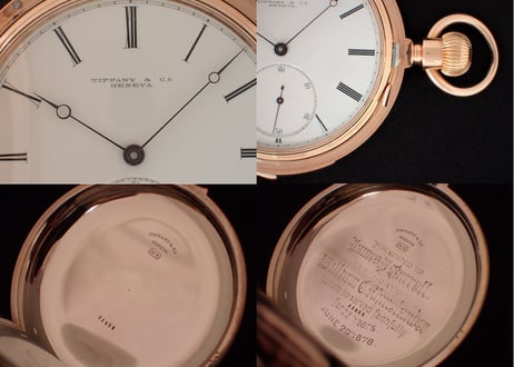 AX-56B　 ティファニー ファイブミニッツリピーター　Tiffany & Co.　Five-minute repeater懐中時計　「在庫有り、価格はお問合せ下さい」