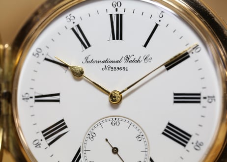 AZ-29B   IWC　International Watch Company 　Cal.53　K14RGハンターケース懐中時計