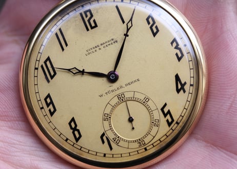 AZ-47B　ユリスナルダン   チューラーＷネーム 　Ulysse Nardin　　W.TURLER BERNE　K18YG  懐中時計　BOX付き