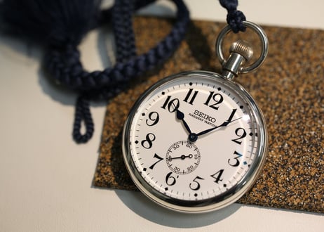 AX-8A セイコー　SEIKO　鉄道時計　ヒストリカルシリーズ懐中時計　Ref.8L34-0010、品番SCVR001　3000個限定