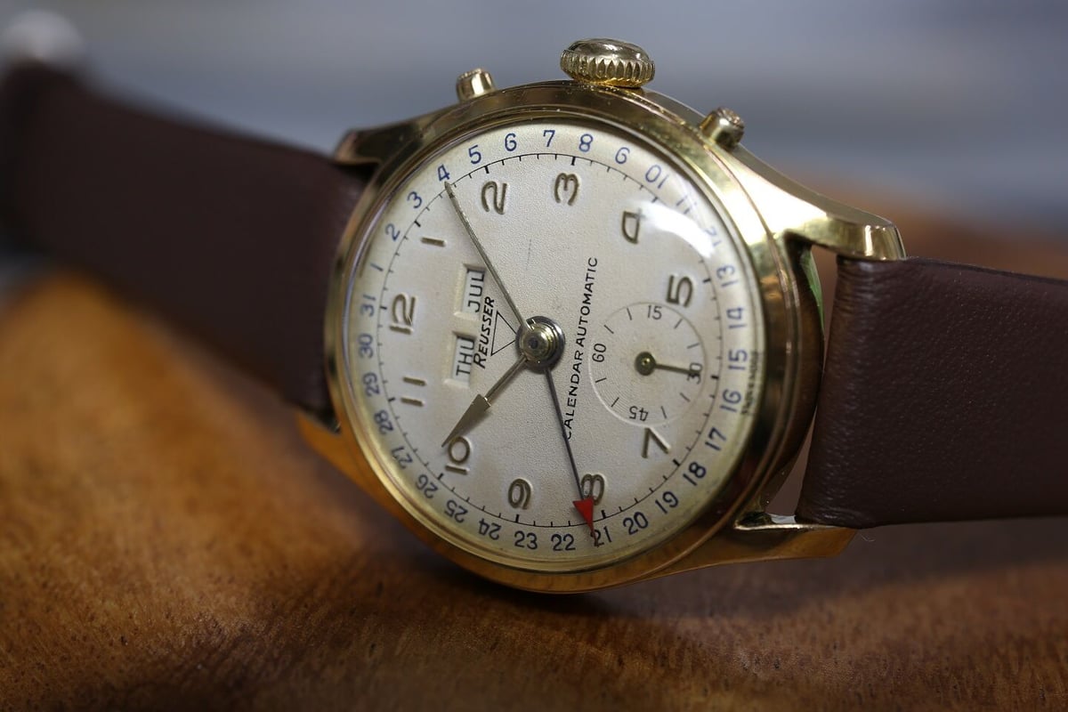 AX-43C Reusser Freres S.A カレンダーオートマチック | アンテ