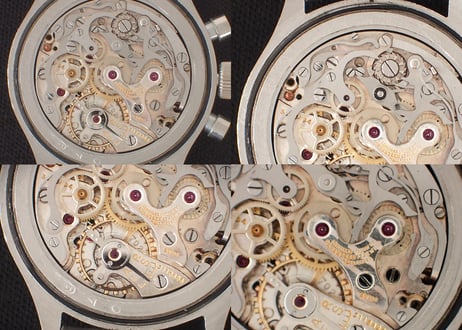 AU-41B　ホイヤー  Heuer  ベビークロノグラフ　Cal.69　ブラックダイヤル