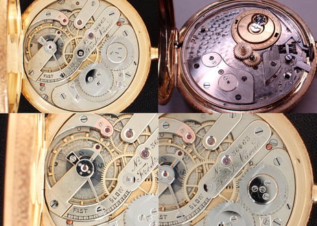 AZ-5B　Fred Nicoud　K18YG彫金ハンターケース懐中時計