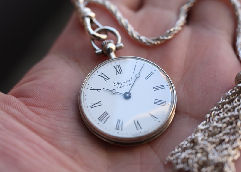 AZ-31B ショパール Chopard 懐中時計 シルバーケース オリジナルBOX
