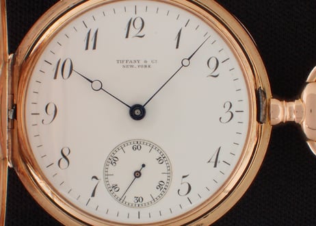 AY-9C ティファニー　Tiffany & Co.　懐中時計　K18RG　BOX付き