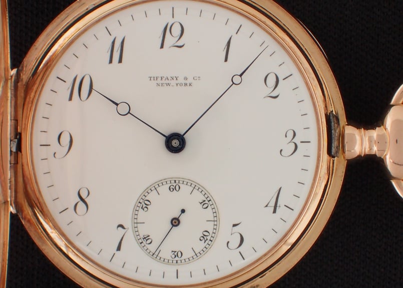 AY-9C ティファニー Tiffany & Co. 懐中時計 K18RG BOX付き | ア