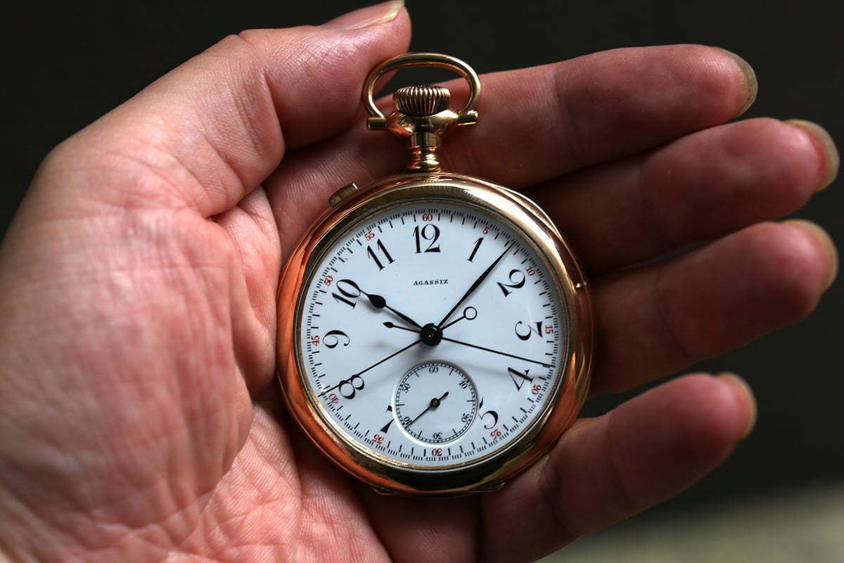 AR-92D アガシ AGASSIZ ラトラパンテ クロノグラフ Rattrapante C