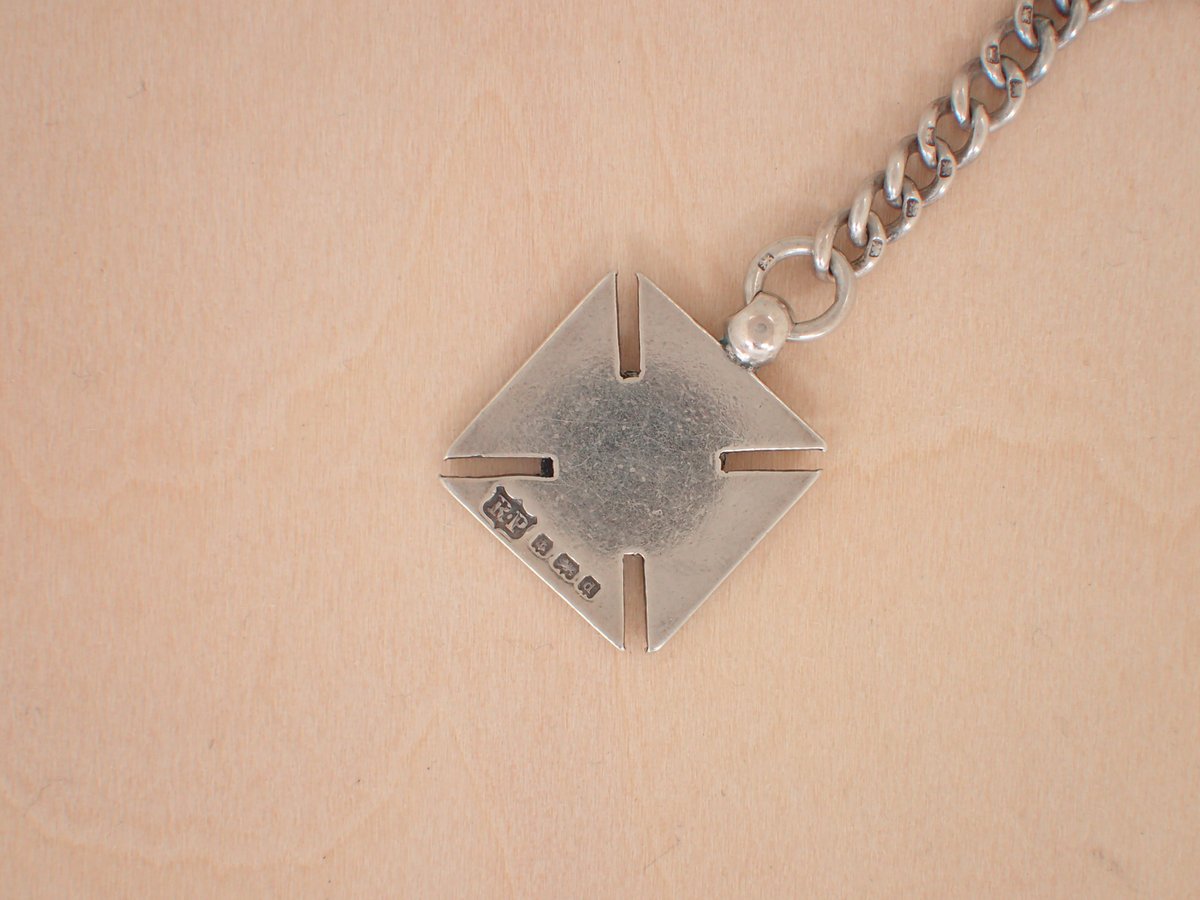 BA-25 Robert Pringle & Sons 懐中時計用アンティークシルバーチェーン