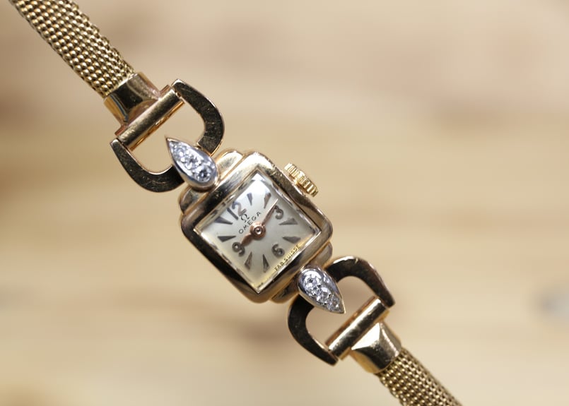 AP-77D オメガ OMEGA K18RGダイヤ 手巻き レディースウォッチ AP-77D オメガ OMEGA K18RGダイヤ 手巻き レディースウォッチ