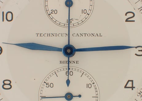 BA-53B   ビエンヌ　スクールウォッチ　TECHNICUM CANTONAL, ECOLE D’HORLOGERIE　UHRMACHERSCHULE, BIENNE　クロノグラフ　懐中時計