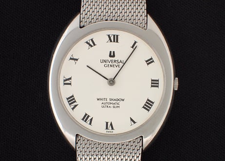 AZ-21B  ユニバーサルジュネーブ　 UNIVERSAL GENEVE　ホワイトシャドー  WhiteShadow　マイクロローター　ウルトラスリム　自動巻き　ホワイトダイヤル