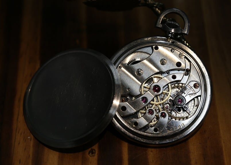 専用　ユリス　365日　(表示若折れあり) AX-31C ユリスナルダン Ulysse Nardin 懐中時計 SSケース