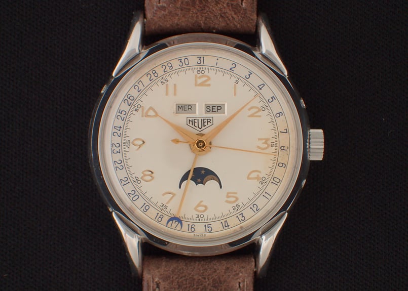 BA-43B ホイヤー HEUER トリプルカレンダームーンフェイズ Triple Cal