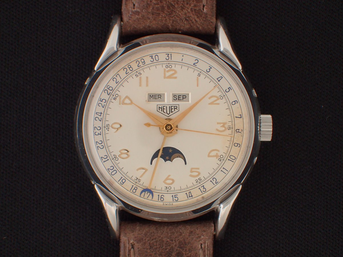 BA-43B ホイヤー HEUER トリプルカレンダームーンフェイズ Triple Cal