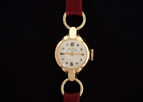 ＡN-67D　レディーエルジン 　LADY ELGIN　手巻き　K14YGケース　BOX付き