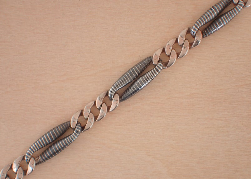 懐中時計チェーン　ウォレットチェーン　アンティーク　シルバー　刻印あり　提げ鎖 懐中時計用チェーン Tバー/シルバー925（銀無垢） – 正美堂時計店