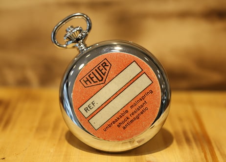 AS-89B　ホイヤー  HEUER　クロノグラフ懐中時計　バルジューCal.5　 ミントコンディション