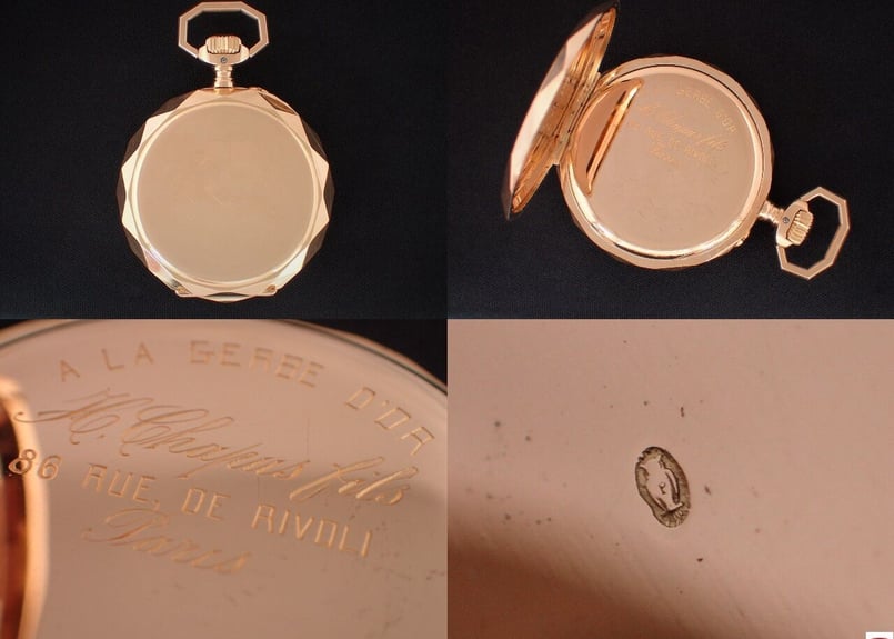 AX-16B A LA GERBE D'OR A.CHAPUS PARIS 懐中時計 K18R