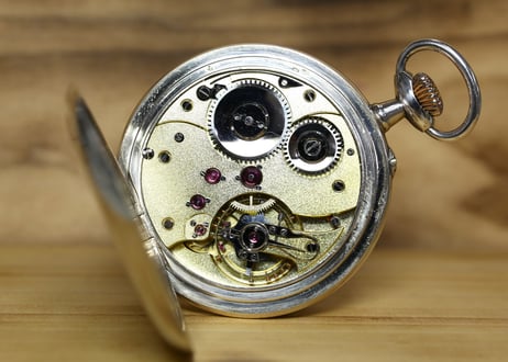 AX-29B　システムグラスヒュッテ   System Glashütte　シルバーケース懐中時計
