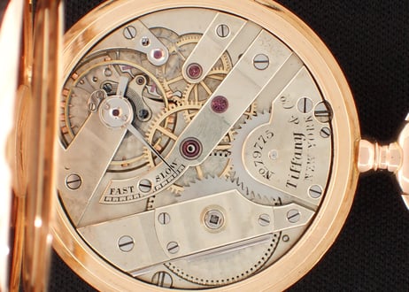 AY-9C ティファニー　Tiffany & Co.　懐中時計　K18RG　BOX付き