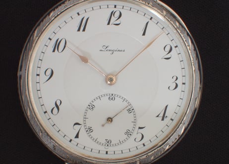 AX-24A  ロンジン　LONGINES　ニエロケース Cal.19.25　懐中時計