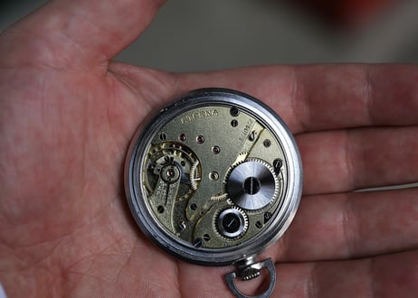BB-15B  エテルナ ETERNA　懐中時計　ブラックミラーダイヤル