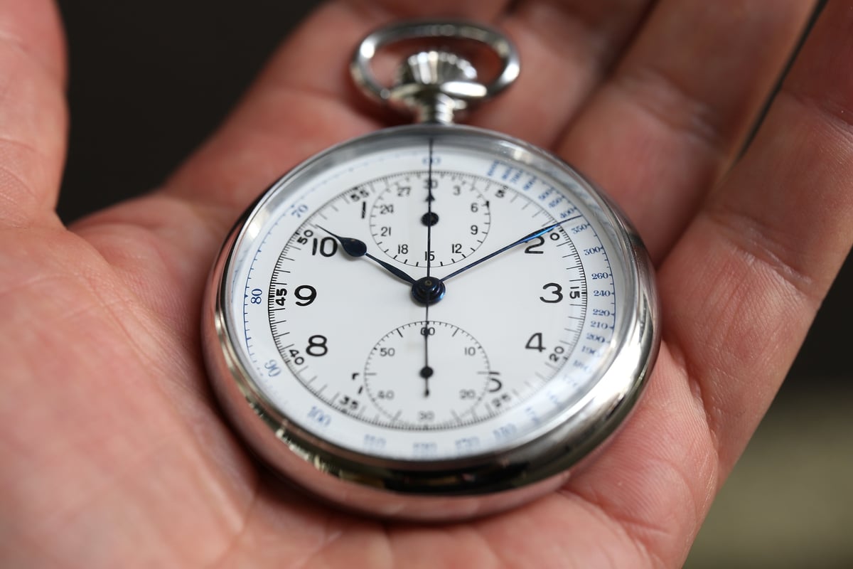 AS-89B ホイヤー HEUER クロノグラフ懐中時計 バルジューCal.5