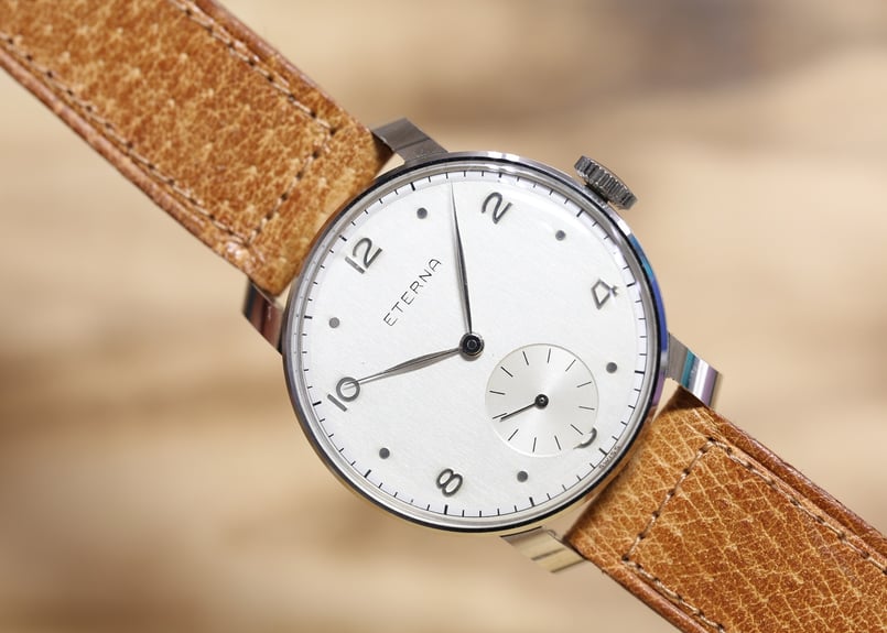 エテルナ　ETERNA 時計　K18 メンズ　手巻き　腕時計　ヴィンテージ ETERNA K18 12Pダイヤ 金無垢 腕時計 買取 しました！ - リサイクル