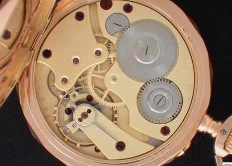 AX-16B A LA GERBE D'OR A.CHAPUS PARIS　懐中時計 K18RGダイヤカットデザインケース