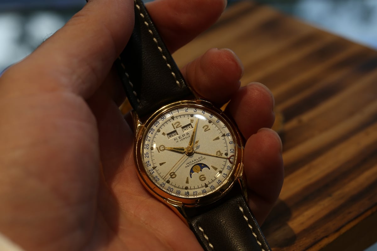 AZ-51D MEPA WATCH トリプルカレンダームーンフェイズ 手巻き 