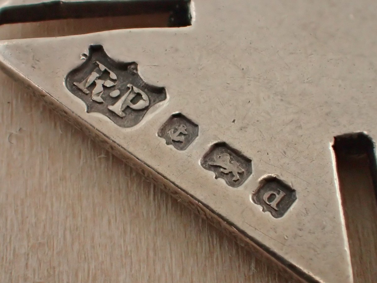 BA-25 Robert Pringle & Sons 懐中時計用アンティークシルバーチェーン