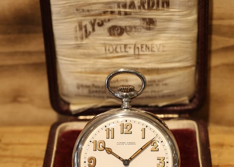 AS-103B　ユリスナルダン　Ulysse Nardin　シルバー懐中時計　　オリジナルBOX付き