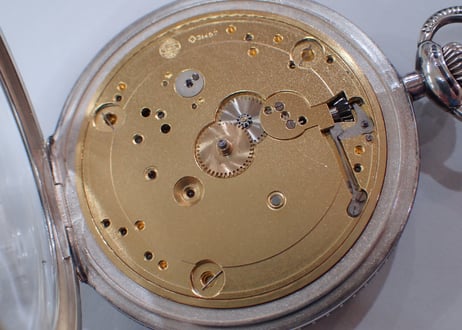 BA-55B   IWC  International Watch Co.　シルバーニエロ仕上げケース　懐中時計