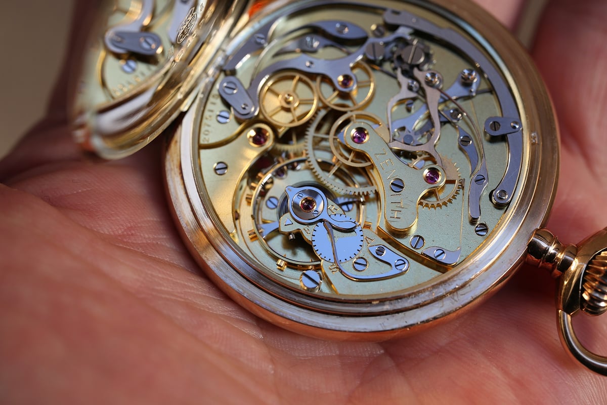 AT-14B ゼニス クロノグラフ ZENITH chronograph 懐中時計 K14RG