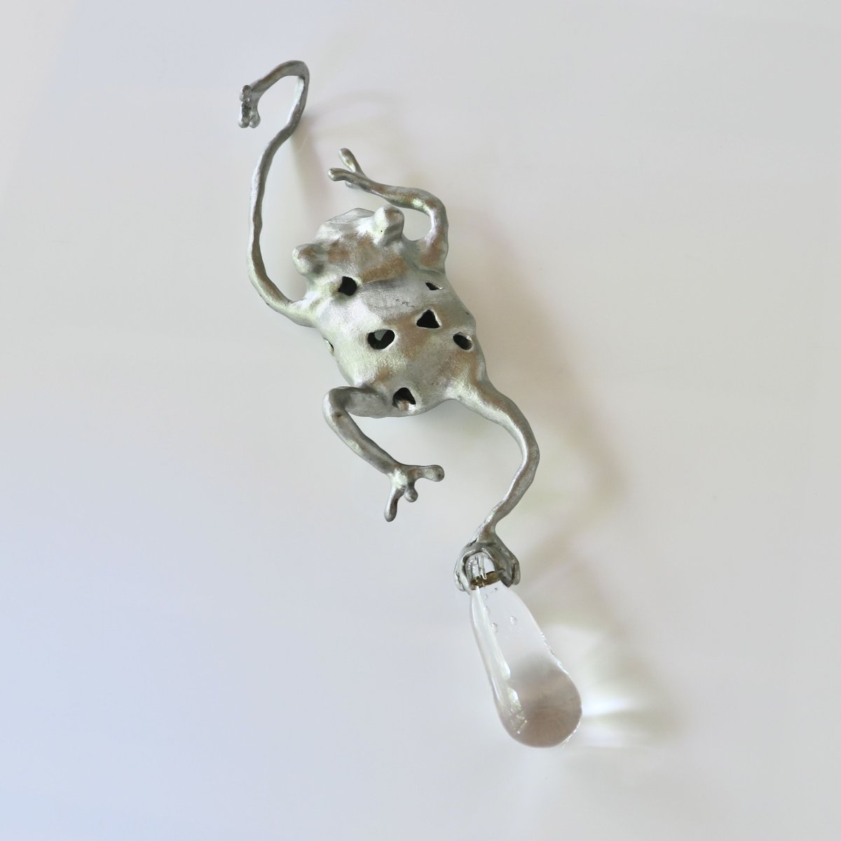 細見博子]雫の蛙（b） | gallery maruyama stitch