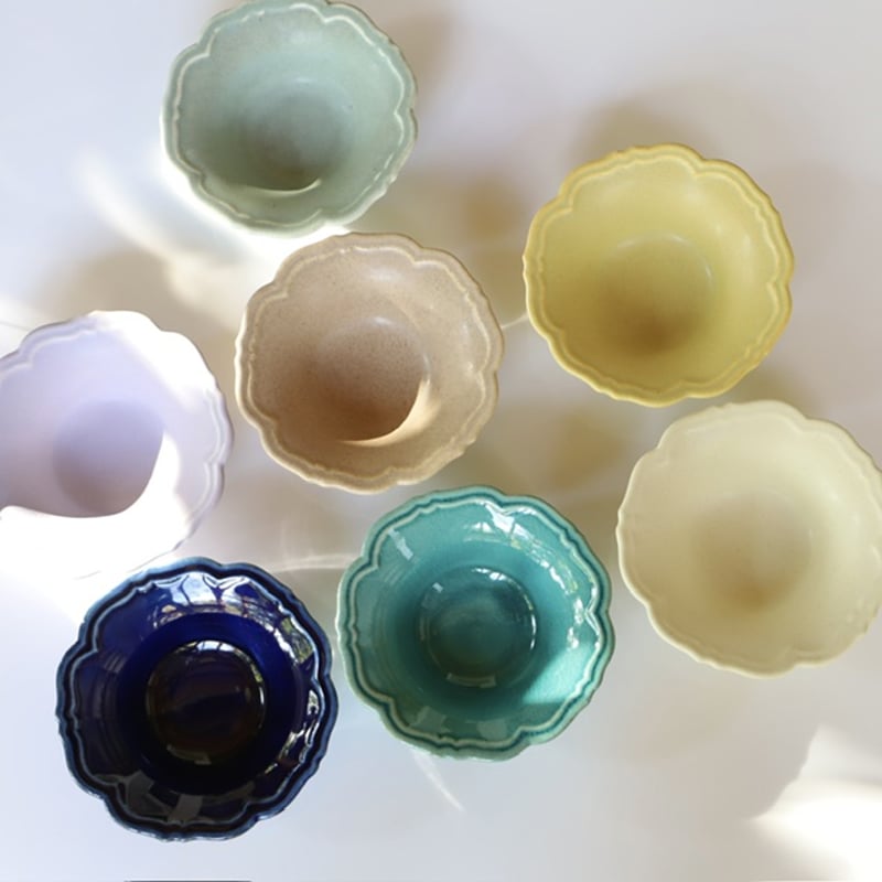 awabi ware 輪花小鉢 Awabi ware]輪花小鉢 | gallery maruyama stitch