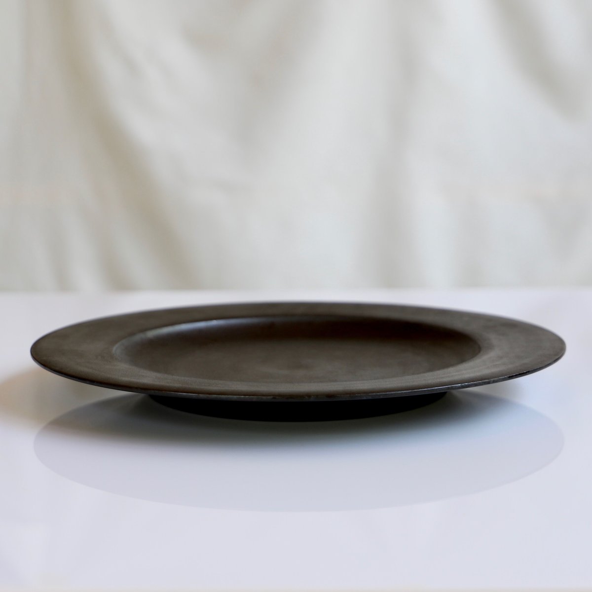 赤木明登]ディナー皿（古銀） | gallery maruyama stitch