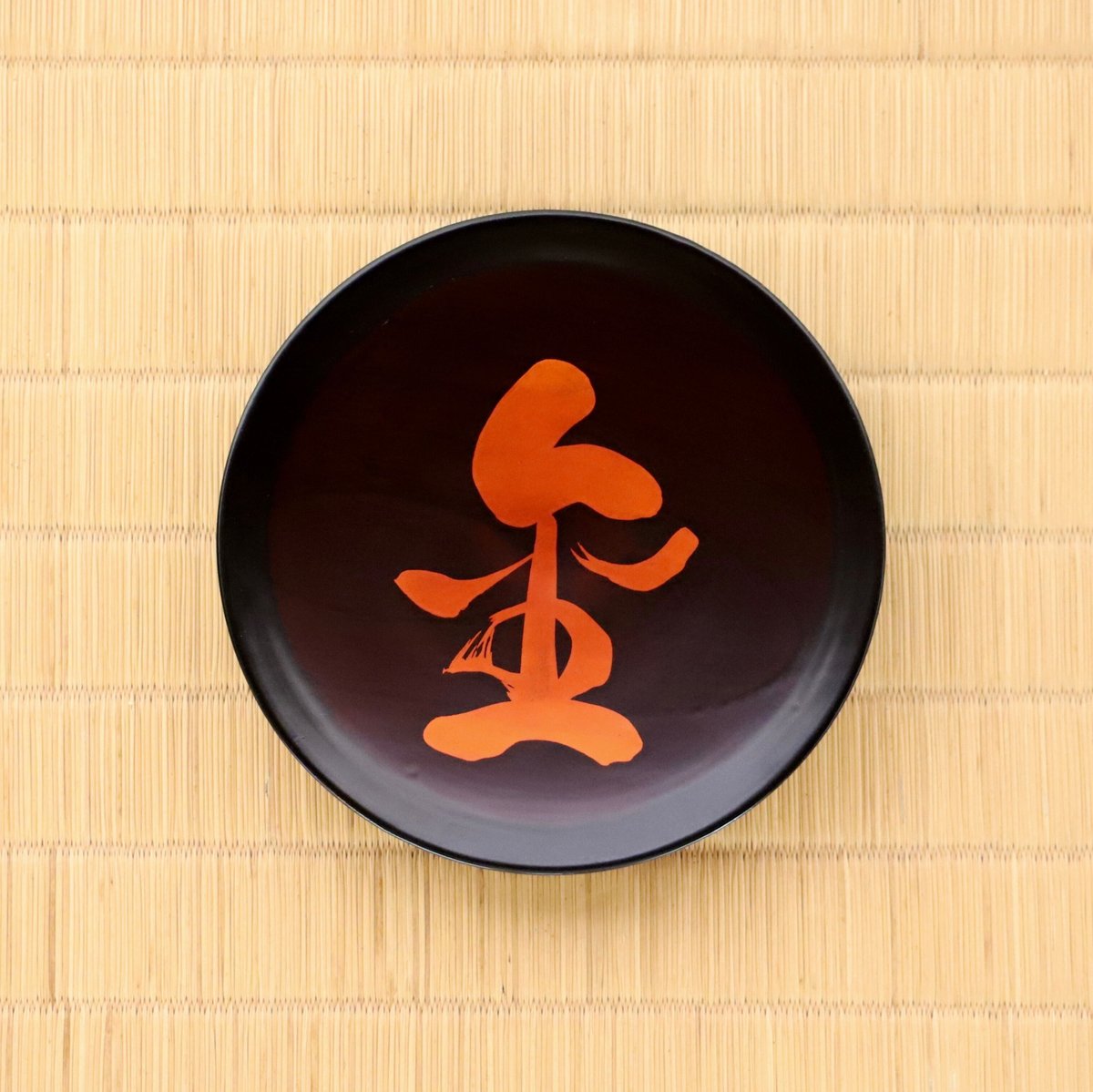 幕末〜明治初期　武士紋赤絵菓子皿　木箱付　送料込み0726 幕末〜明治初期 武士紋赤絵菓子皿 木箱付 送料込み0726