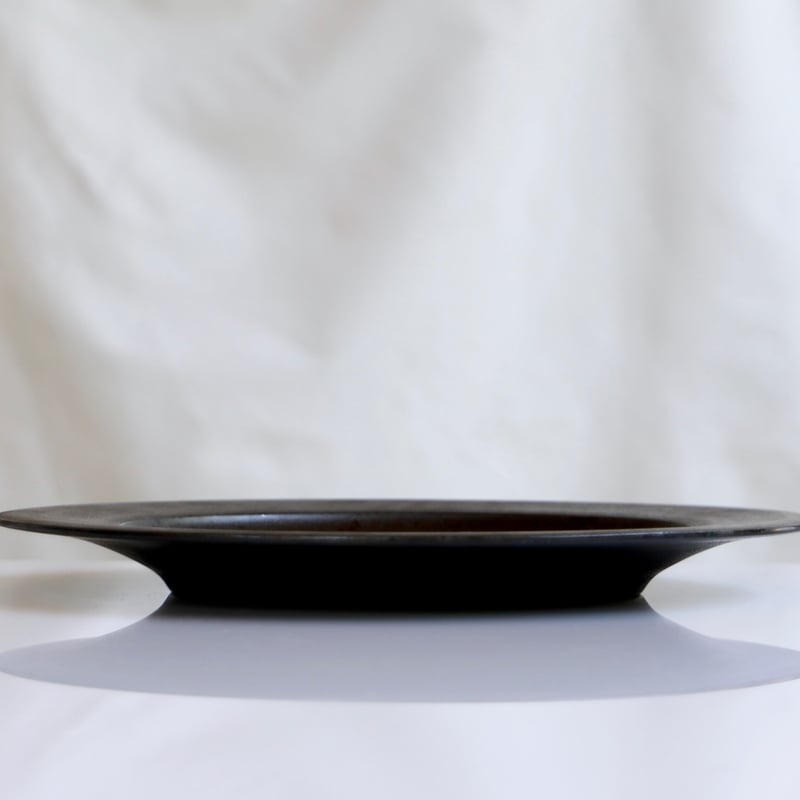 赤木明登]ディナー皿（古銀） | gallery maruyama stitch